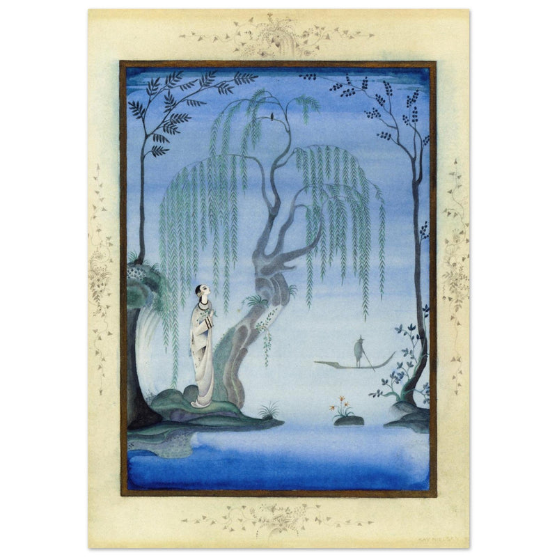 Kay Nielsen and his illustration The Nightingale from Fairy Tales by Hans Andersen.