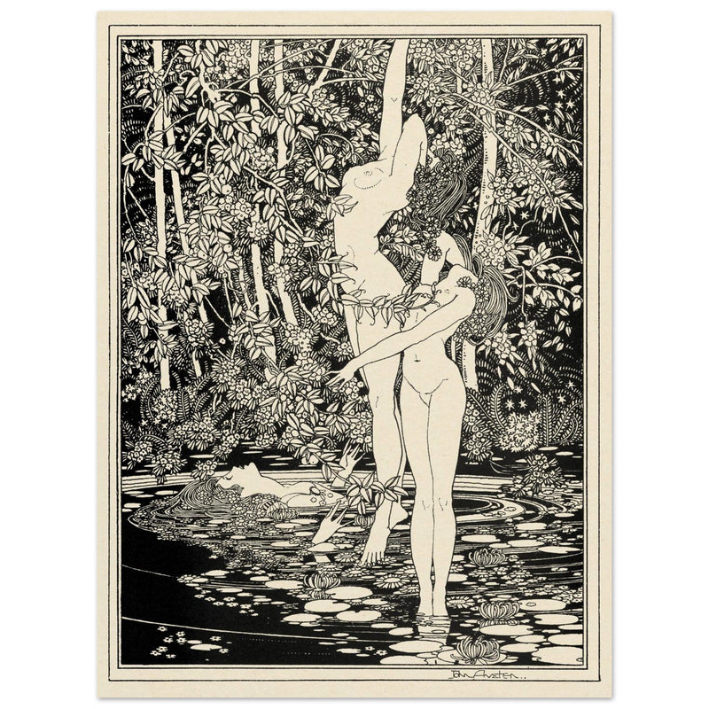 John Austen illustration for Hamlet The death of Ophelia
