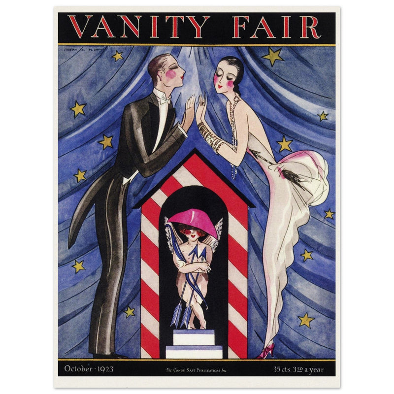 Vanity Fair magazine cover  illustration 1923 by Joseph B. Platt.