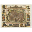 Jerusalem ancient map XVII Century by Daniel Stoopendael.