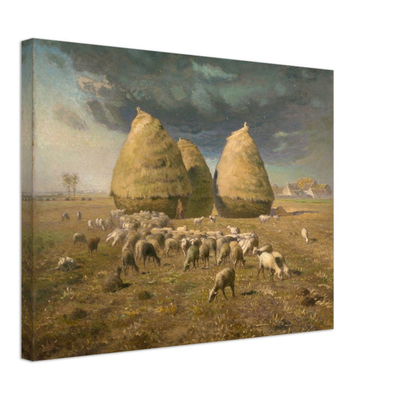 Haystacks Autumn by Jean François Millet.