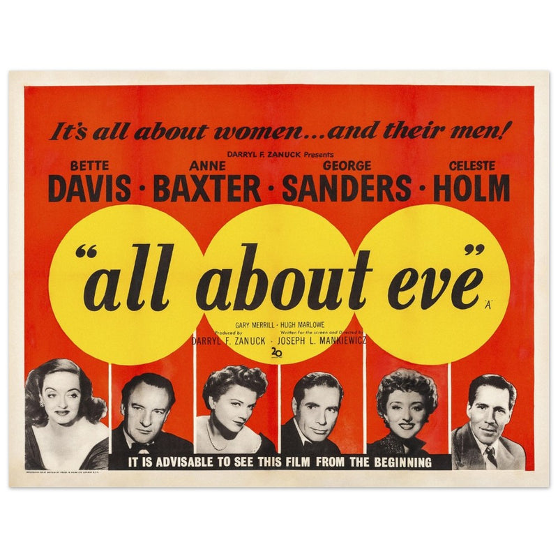 All about Eve movie poster.