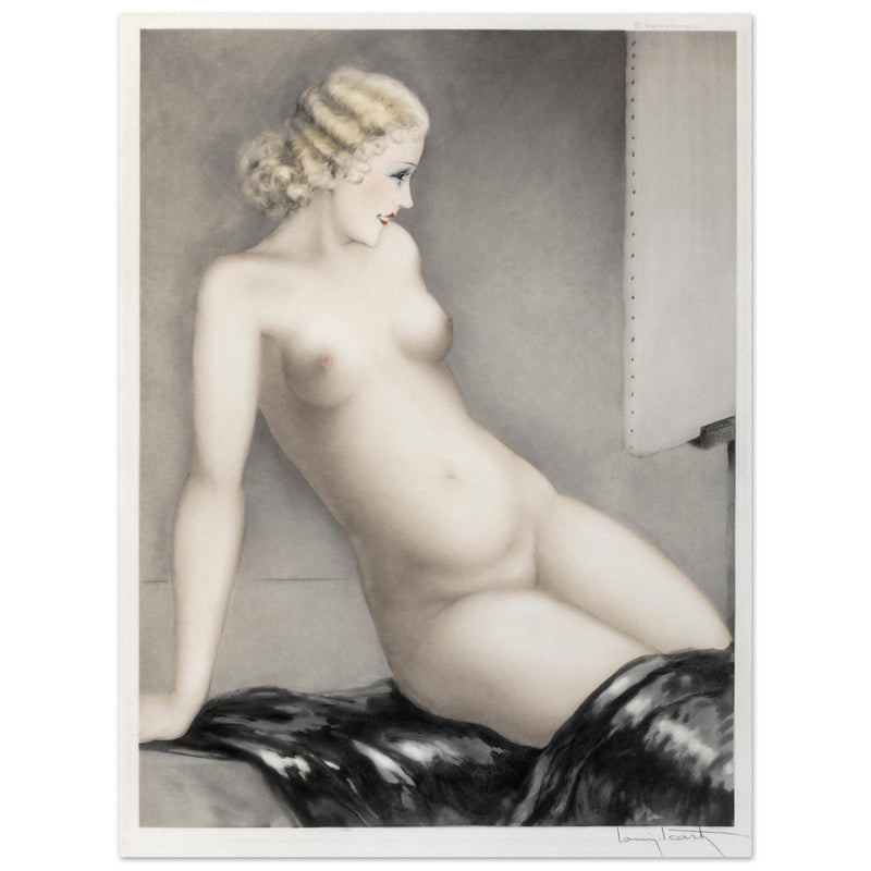 Louis Icart’s My Model (1932) Nude female portrait.