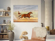 Harness horse racing lithograph. Mr. Bonner's Horse Joe Elliott by John Cameron.