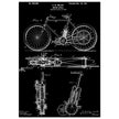 vintage motorcycle patent by G. M Holley.