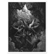 Gustave Dore Paradise Lost engraving . Satan and his fallen angels
