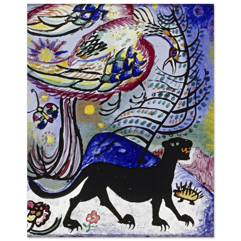 Imaginary Bird and Black Panther by Wassily Kandinsky