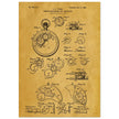 Winding Mechanism for Time Pieces, vintage clock patent .