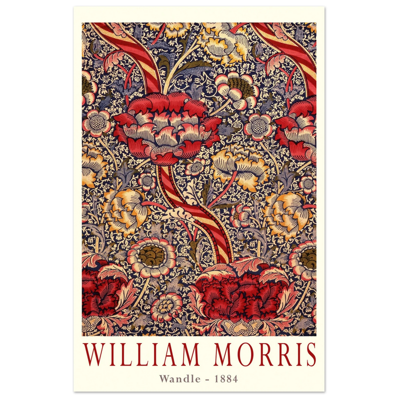 William Morris Wandle  from printed cotton original.