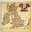 Antique map of Angliae , Scotiae et Hibernae tabula. Vintage map print reproduction of 1684 England, Scotland and Ireland.