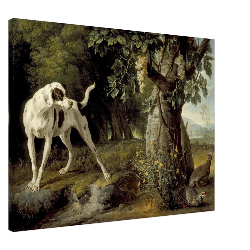 Landscape with a Dog and Partridges painting by Alexandre François Desportes 1719