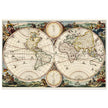 Ancient world map. Vintage double hemisphere cartography by Daniel Stoopendaal .