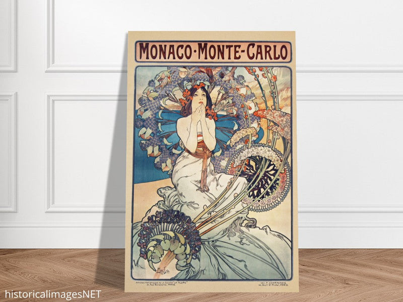 Art Nouveau Alphonse Mucha Monaco Monte Carlo.
