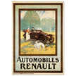 Automobiles Renault vintage advertising print . Created in 1910.