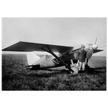 American aviator Roland Rohlfs stands in front of vintage airplane 1920 Fine art
