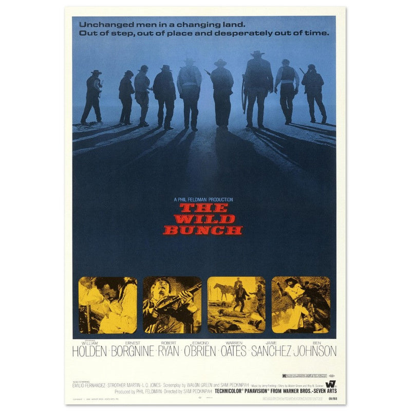 The Wild Bunch by Sam Peckinpah movie poster.