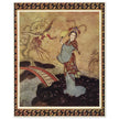 Edmund Dulac and one of his illustration for Princess Badura fairy tale.