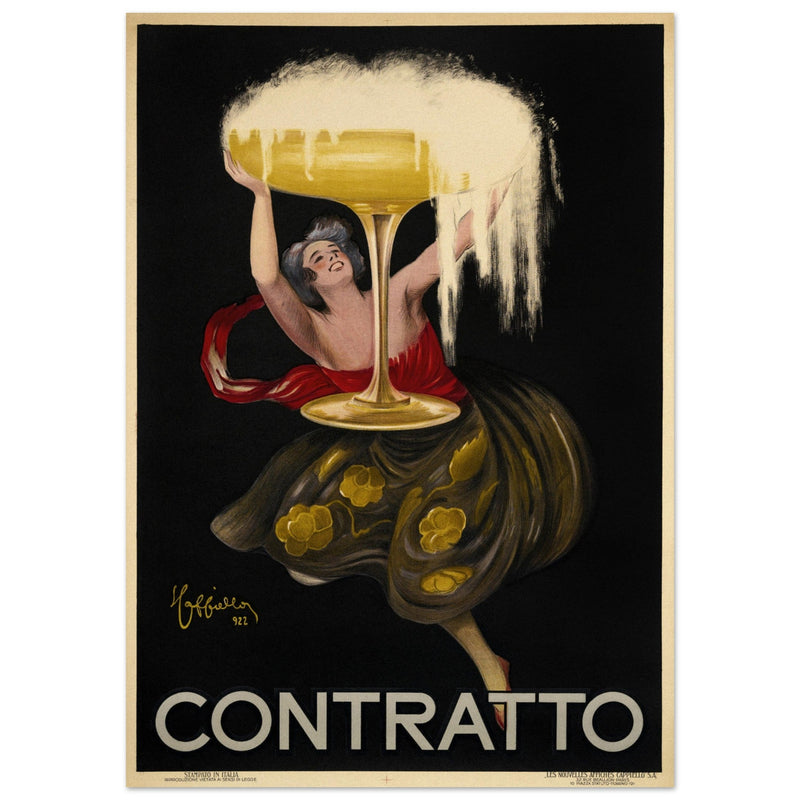 Leonetto Cappiello Contratto vintage poster .