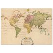 1783 Map of the world showing the distribution of mammals