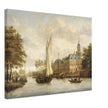 Jacobus Storck Nijenrode Castle on the Vecht near Breukelen. Antique old marine painting.  artwork