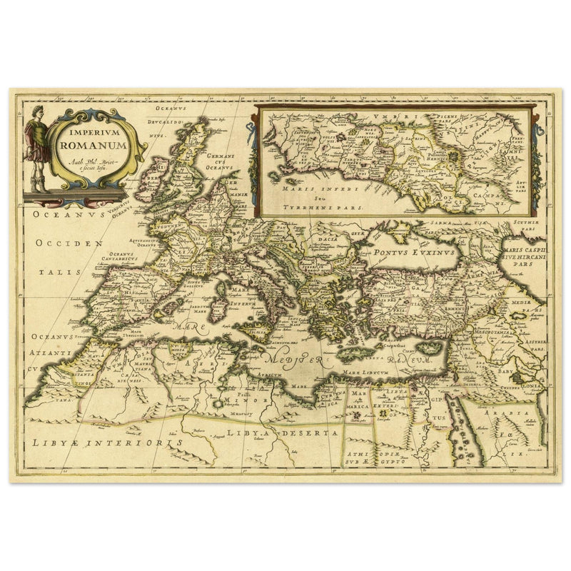 The Roman Empire ancient map by Phil Briet.
