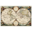 Ancient world map. Vintage double hemisphere cartography by Daniel Stoopendaal .