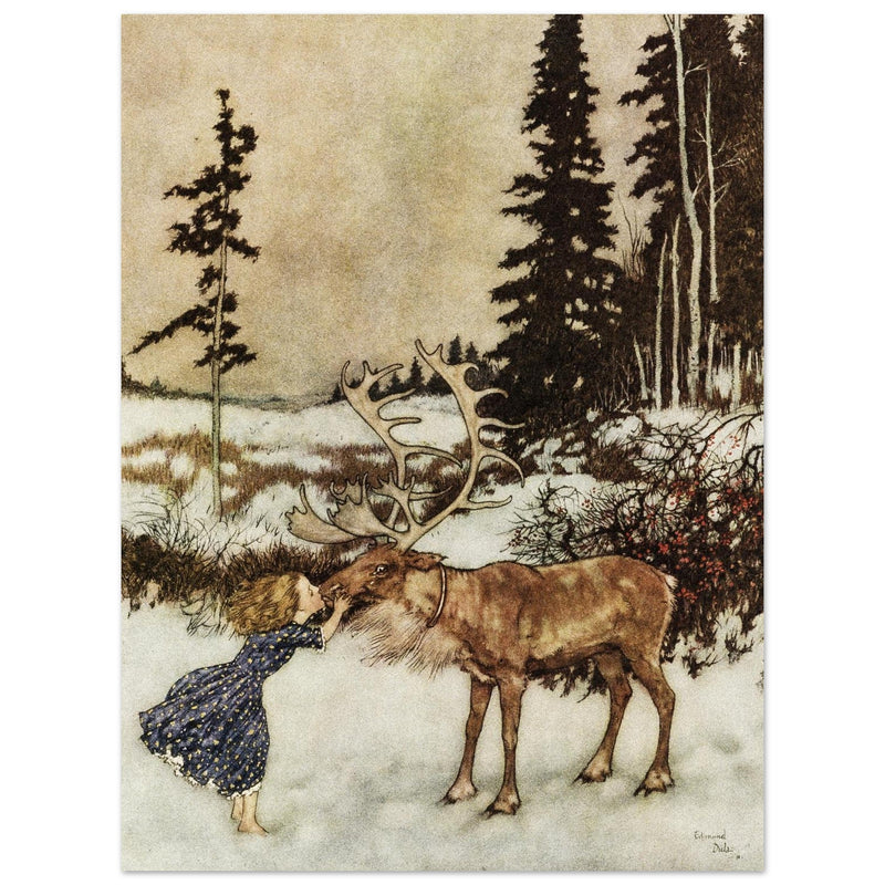 Illustration by Edmund Dulac for The Snow Queen by Hans Christian Andersen.