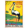 Ginjinha Cegonha portuguese cherry liqueur vintage ad print .  poster 1930