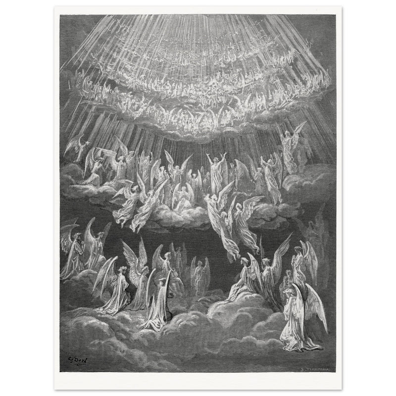 Gustave Dore illustration for The Divine Comedy by Dante Alighieri.  Paradise.