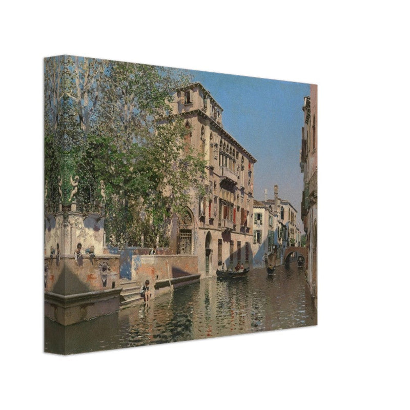 A canal in Venice by Martin Ricoca 1875. Italy .