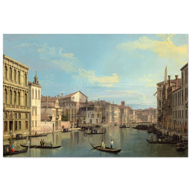 Grand Canal in Venice Italy. Antique painting by Canaletto 1738.