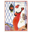 Hellen Dryden vintage illustration for a fashion magazine cover.
