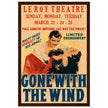 Gone with the wind movie poster.