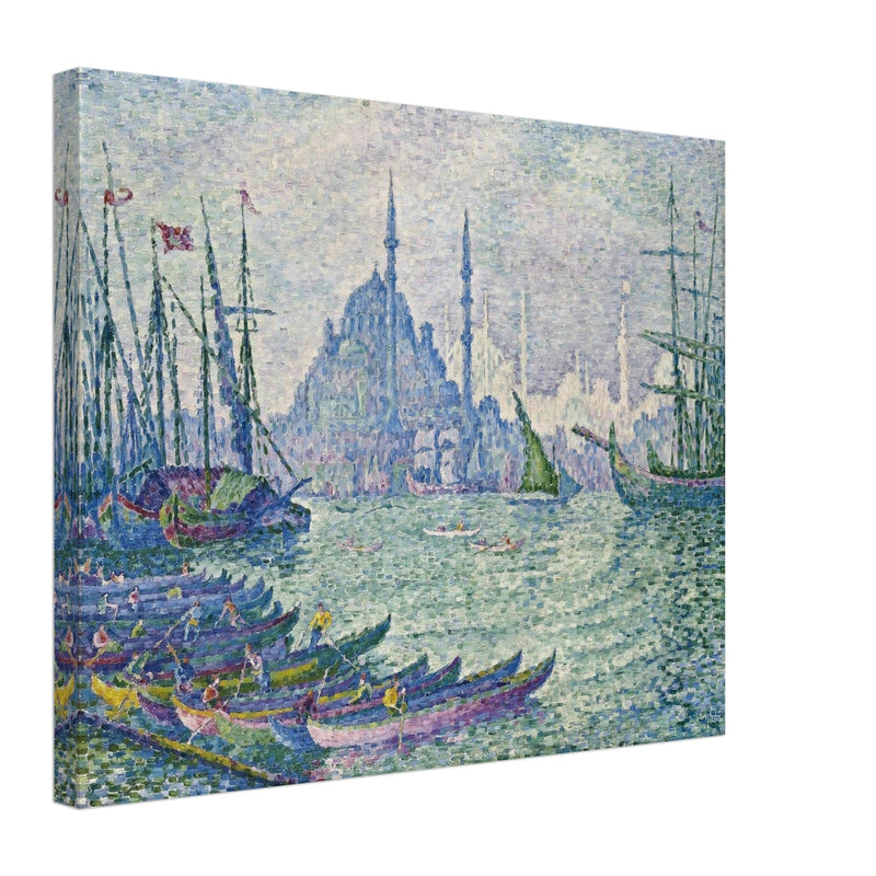 Paul Signac painting the Golden Horn the minarets