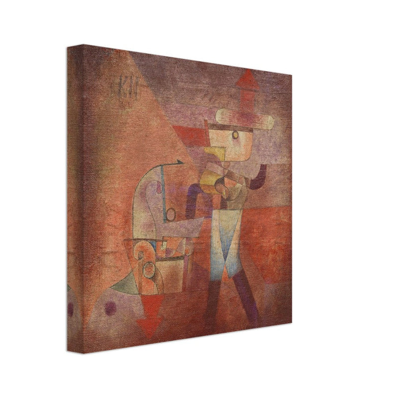 Paul Klee KN der Schmied ( KN the blacksmith ) abstract painting.