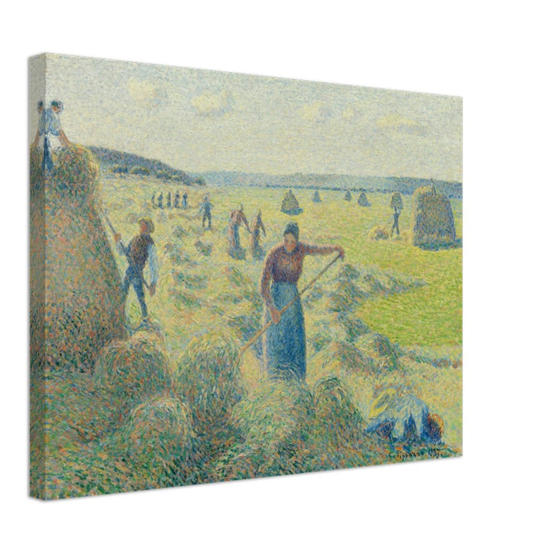 La Recolte des Foins  Eragny. The haymaking Eragny by Camille Pissarro 1887.