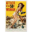 Attack of the 50 ft Woman movie poster.