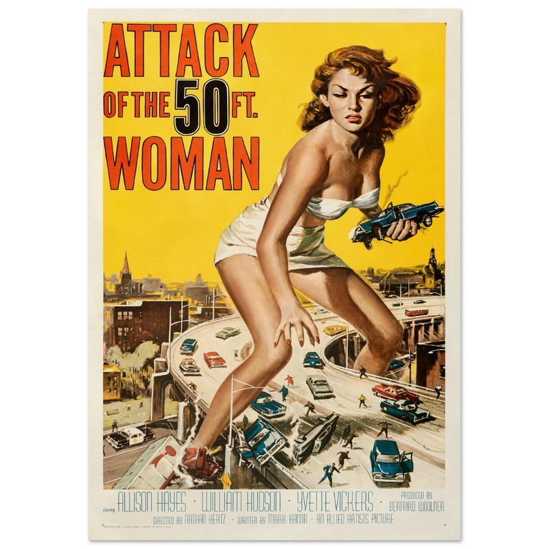 Attack of the 50 ft Woman movie poster.