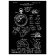 Winding Mechanism for Time Pieces, vintage clock patent .