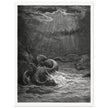 Gustave Dore Paradise Lost engraving . The moment of Creation.
