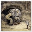 Troll with child illustration by John Bauer.  print