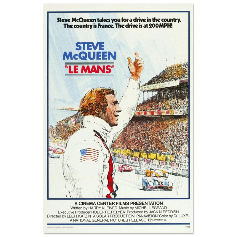 Steve Mc Queen Le Mans movie poster.