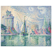 Paul Signac Les tours vertes, la Rochelle. The green towers, La Rochelle. painting.