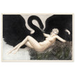 Leda and the Swan, 1934 by Louis Icart vintage illustration.