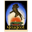 Peugot vintage advertising by Leonetto Cappiello 1925 poster .