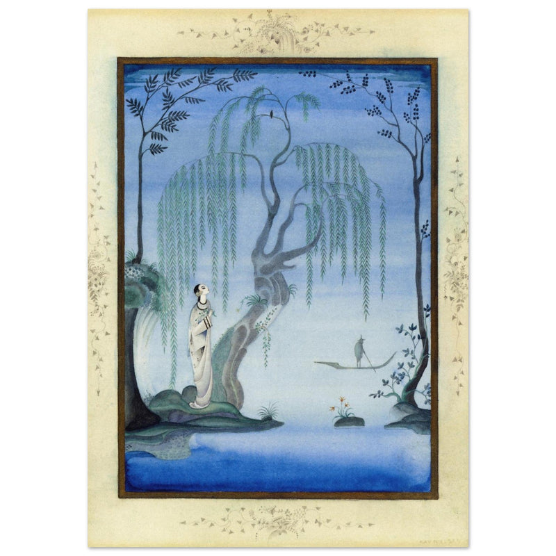 Kay Nielsen and his illustration The Nightingale from Fairy Tales by Hans Andersen.