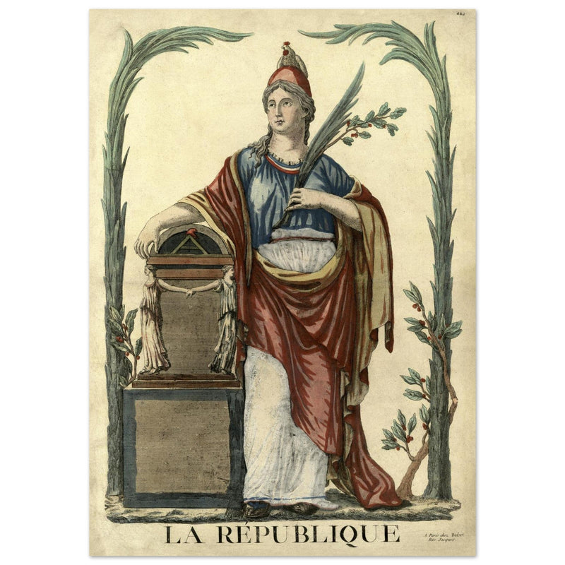 La Republique french engraving  1793.