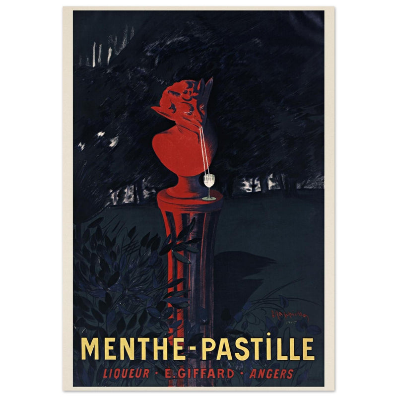 Menthe Pastille Liqueur advertising vintage poster by Leonetto Cappiello.