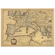 Ancient Europe map print from 1650. Lumen Historiarum per Occidentem by Petrus Kaerius
