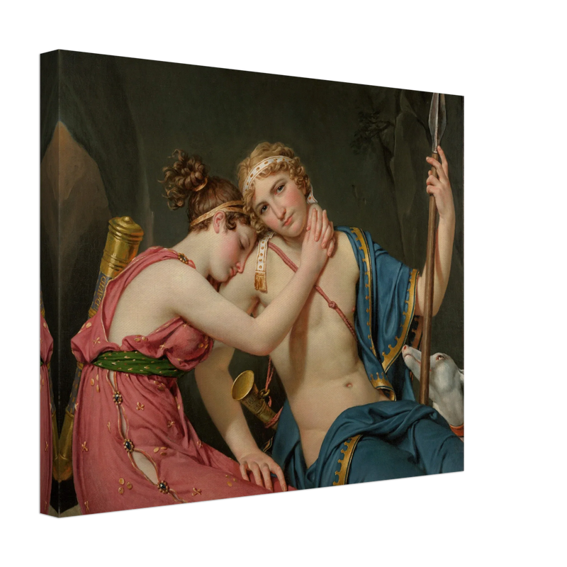 Canvas The Farewell of Telemachus and Eucharis by Jacques Louis David 1818. Greek Mythology  canvas